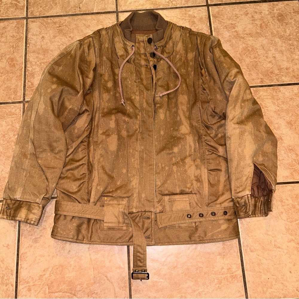 Vintage Sasson brown distressed looking jacket.